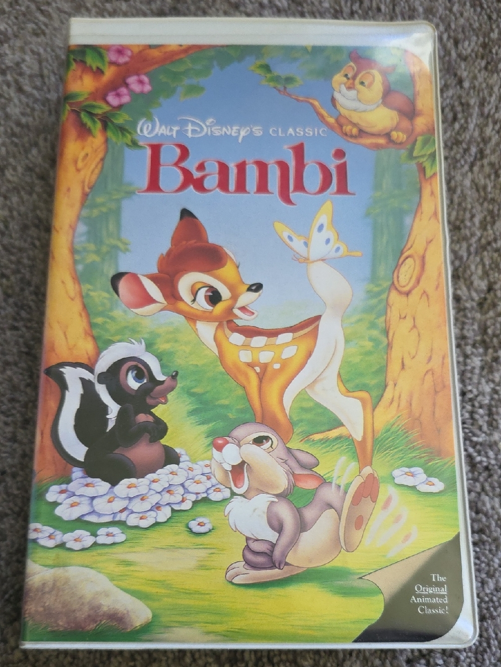 Walt Disney's Bambi VHS Case - Colorful Classic Art